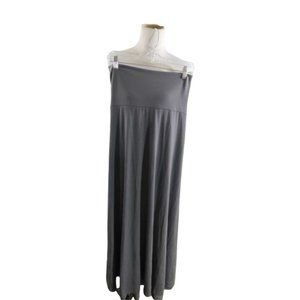 Lularoe Size M Medium Solid Gray Maxi Long Knit Skirt NWT